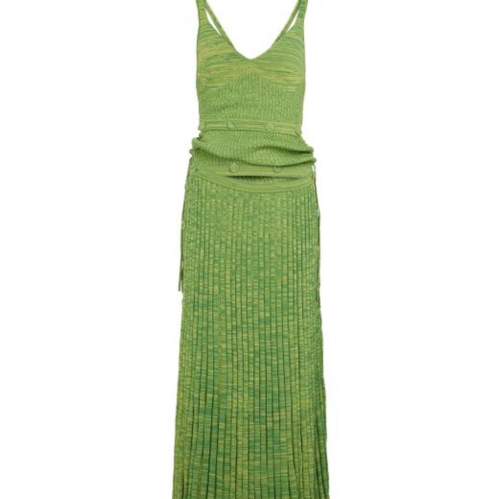 CHRISTOPHER ESBER Convertible ribbed-knit midi dress.